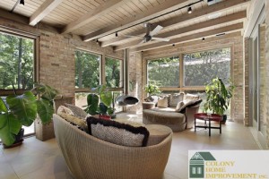 A sunroom makes a great home addition.