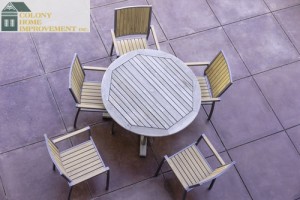 Consider different patio materials in your custom built home plan.