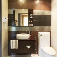 Create a larger bathroom with custom built home plans.