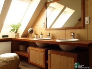 Create more bathroom space with custom built home plans.