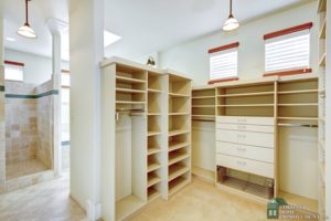 Don't forget closets in your custom built home plan.