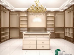 Walk-in closets are useful when you design your own home.