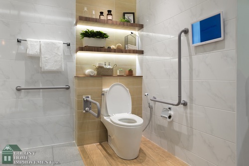 Seniors can age in place with a bathroom remodel.