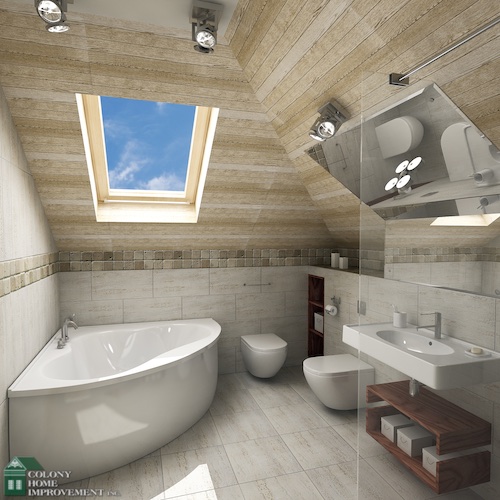 Your bathroom renovation can open up a windowless room.