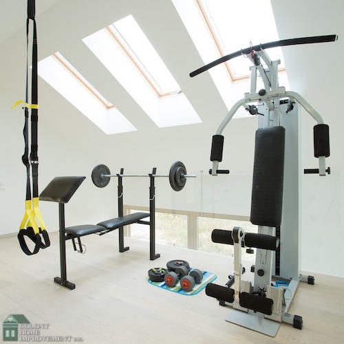 A home gym is a great option for home remodeling.