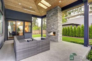 Talk to your remodeling contractors about an outdoor fireplace.