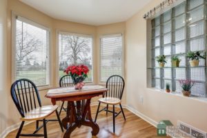 Remodeling services can create a cozy breakfast nook.
