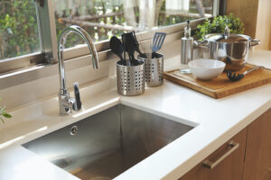 The kitchen sink is an essential aspect of kitchen remodeling.