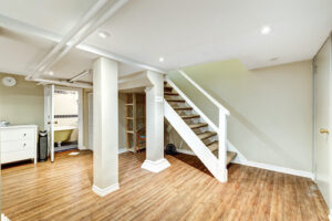 Remodeling services can put your laundry room in the basement.