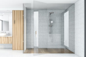 Your bathroom remodel should include a walk-in shower.