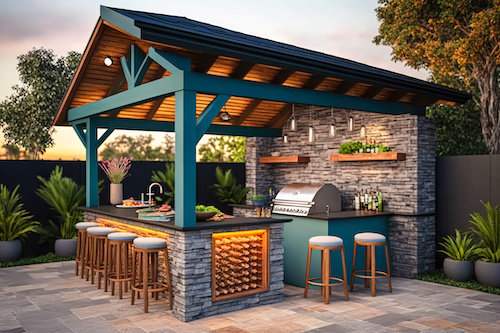 Remodeling contractors can create your perfect outdoor kitchen.
