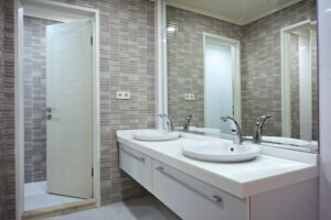 Bathroom remodeling can follow current trends.