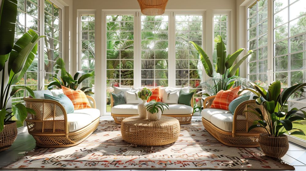 A sunroom addition improves your home's energy efficiency.