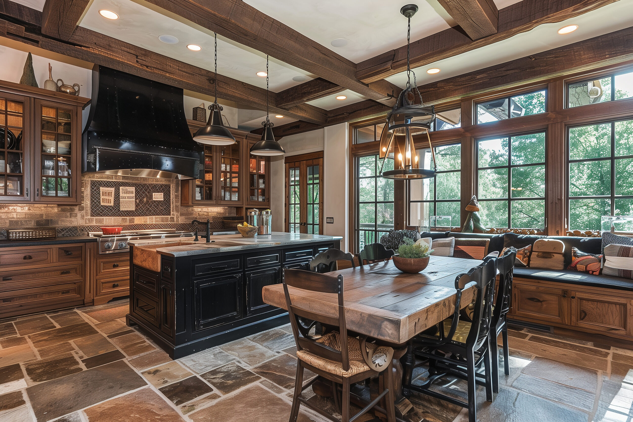 A rustic kitchen remodel can enhance your home.