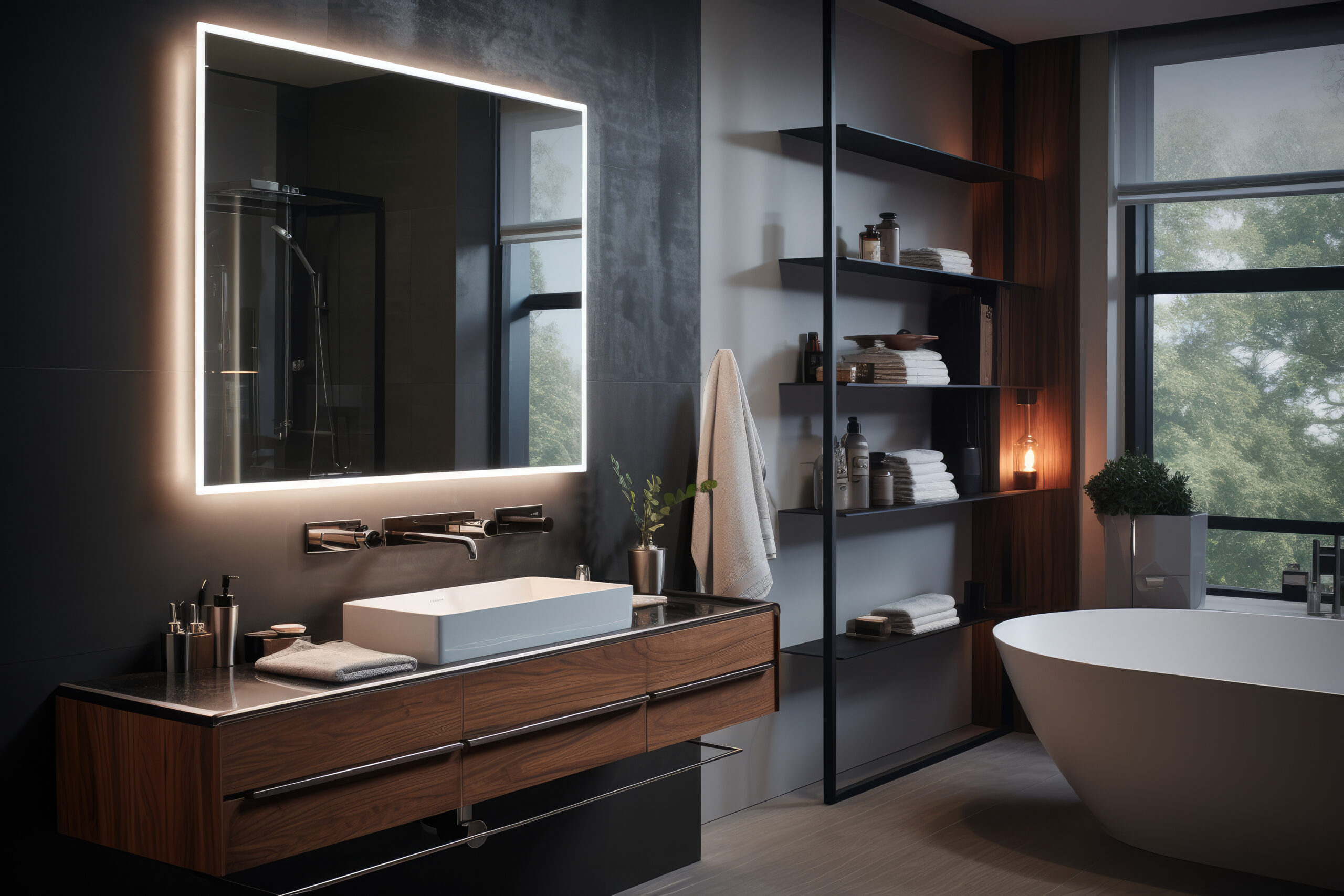 Create a smart bathroom with bathroom remodeling.