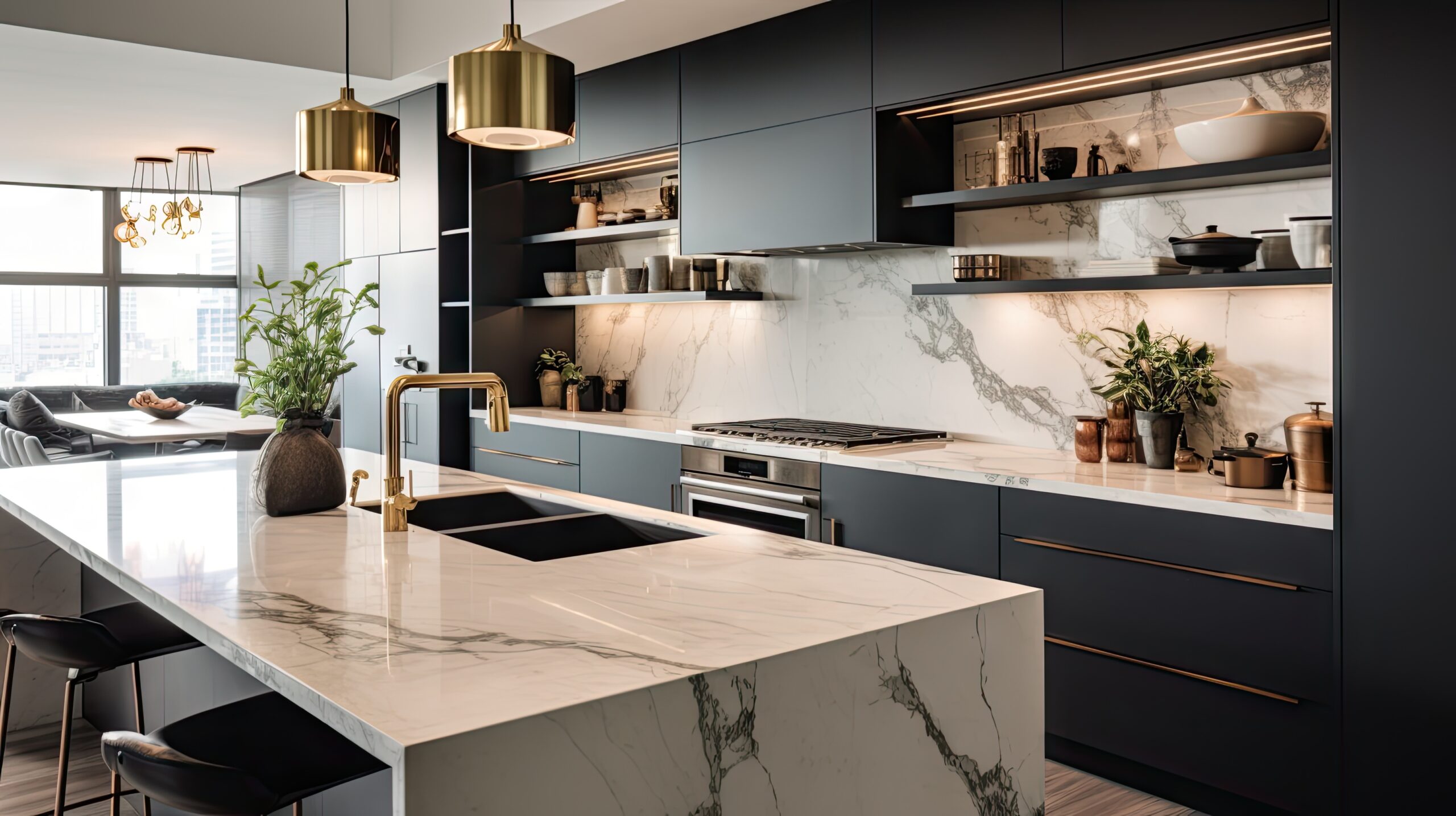 Create a luxury kitchen with your kitchen remodel.